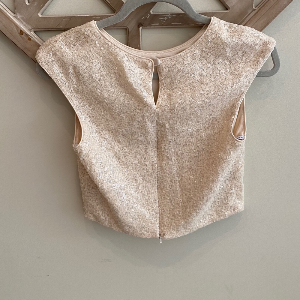 BHLDN Kaity Sequin Crop Top